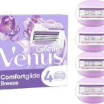 شفرات حلاقة جيليت فينوس كومفورت جلايد بريز للنساء، عبوة من 4 قطع