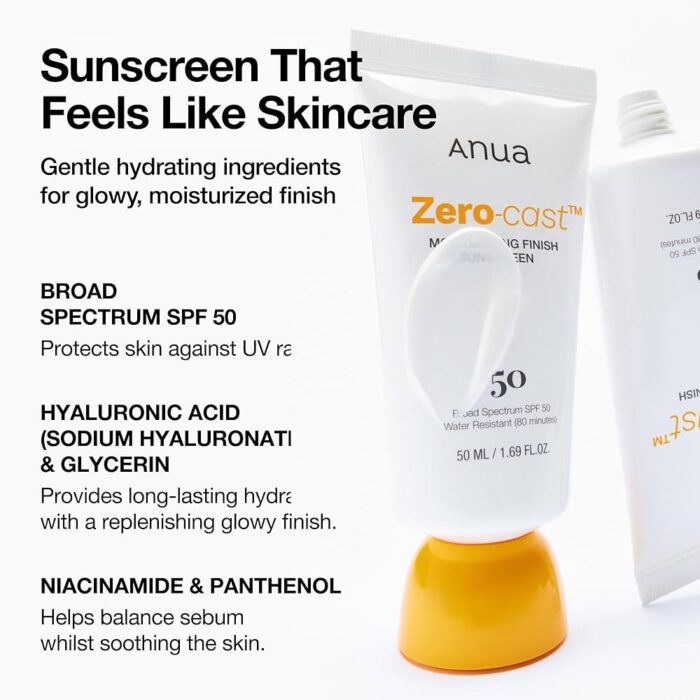 ⁦واقي الشمس أنوا زيرو كاست بلمسة مرطّبه SPF50+ / PA+++⁩ - الصورة ⁦3⁩
